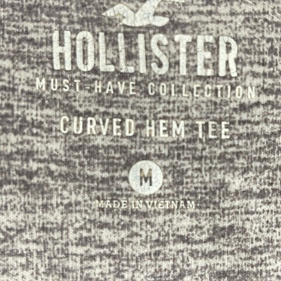 Hollister Curved Hem Tee in Medium Relaxed Fit Roses and Snake Design - Picture 6 of 9